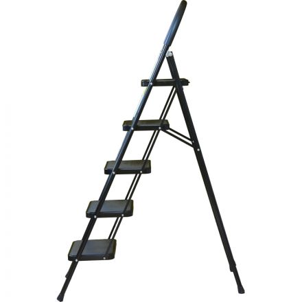 Стремянка Алюмет с широкими ступенями стальная, 5 ступеней МСН205