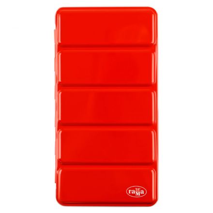 Пенал для акварели металлический Гамма, 35 кювет, красный