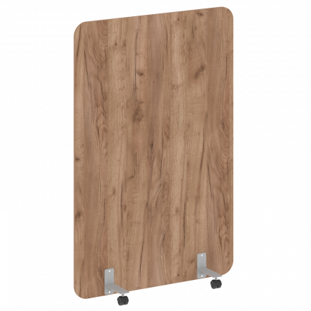 R-line Перегородка на металлических опорах, на роликах DP.R-120-180 Дуб табак/Серый металл 1200*18*1800