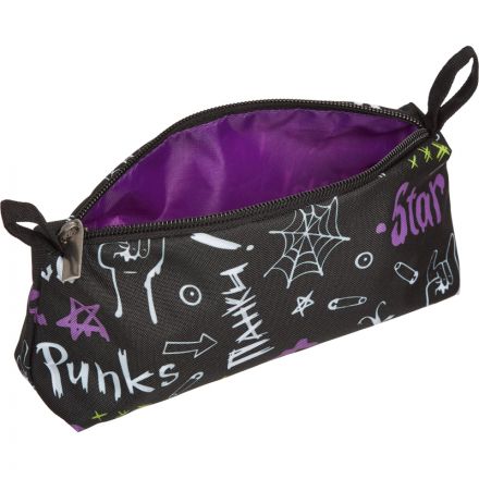 Пенал косметичка   Панк , с подкладом, 210x60x105