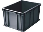 Ящик 400х300х230 сплошной, с внешней ручкой серый Ящик 400х300х230 сплошной, с внешней ручкой серый