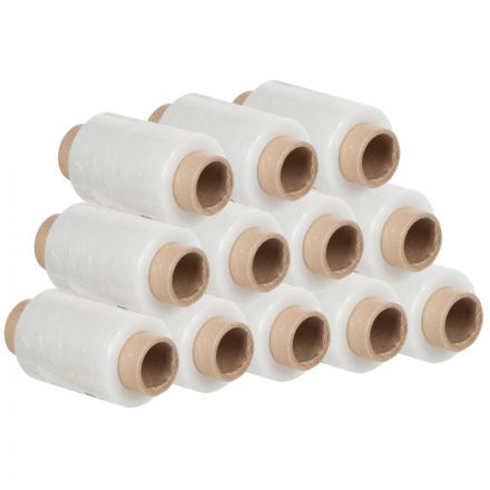 Стрейч-пленка для ручной упаковки вес 0.23 кг 20 мкм x 10 см x 125 м (мини-ролл, престрейч 140%)