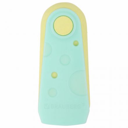 Ластики BRAUBERG "ULTRA PASTEL", НАБОР 3 ШТУКИ, 57х24х15 мм, ассорти пастель, бирюзовый пластиковый держатель, блистер, 272689