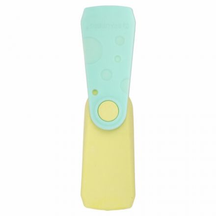 Ластики BRAUBERG "ULTRA PASTEL", НАБОР 3 ШТУКИ, 57х24х15 мм, ассорти пастель, бирюзовый пластиковый держатель, блистер, 272689