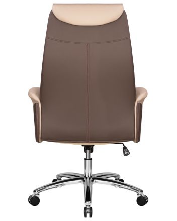 Офисное кресло для руководителей DOBRIN LEONARD, коричнево-бежевый