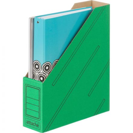 Вертикальный накопитель Attache картонный зеленый ширина 75 мм (2 штуки в упаковке) Вертикальный накопитель Attache картонный зеленый ширина 75 мм (2 штуки в упаковке)
