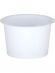 Контейнер п/п 0,175л. круглый, под запайку, с белой крышкой цв. белый