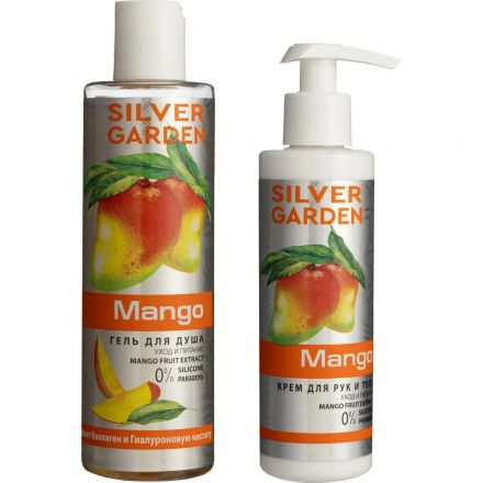 Подарочный набор SILVER GARDEN МАНГО Гель д/душа 250 + Крем 200мл