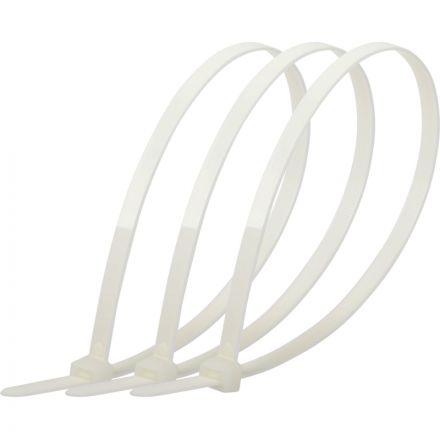 Стяжка (хомут) ЭРА нейлоновая 7.6 х 400 мм белая (100 шт/уп) NO-225-166