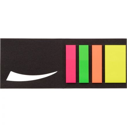 Клейкие закладки пласт. 4цв.по 25л. 12ммх45 + 25ммх45 Attache книжка
