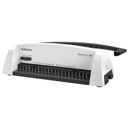 Переплетная машина д/пласт.пружины FELLOWES STARLET 2+, пробивает до 12 л., сшивает до 120 л., FS-52279