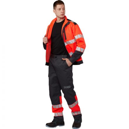 Брюки летние мужские Равелин красн./графит (р.60-62) 170-176