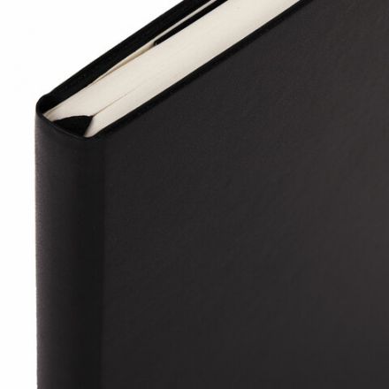 Блокнот А5 (130х210 мм), BRAUBERG ULTRA, балакрон, 80 г/м2, 96 л., клетка, черный, 113032