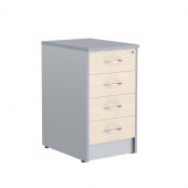 Тумба приставная с топом Т-4 ТП-4.А Клен/Металлик 412х450х755 IMAGO