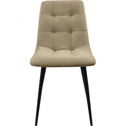 Стул GL_Риполи ЭМАЛЬ ЧЕРНЫЙ МУАР Catania Latte/песочный