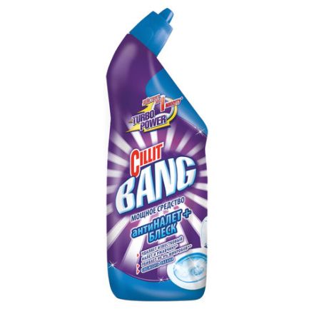 Средство для уборки туалета дезинфицирующее 750 мл CILLIT BANG "Антиналет+Блеск", Свежесть океана, 07813, 8149771