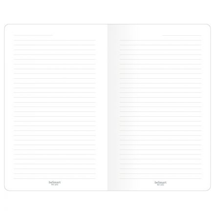 Блокнот 130х210мм 48л.линия,скрепка,Be Smart Notes розов,N3648