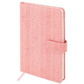 Еженедельник датированный 2026 А5 145х215 мм, BRAUBERG "Augustus", под кожу, розовый, 117163