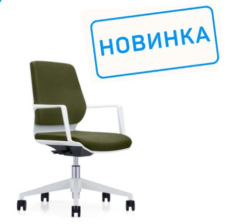 Кресло Colt B1903 Белый пластик/Тёмно-зелёный SF1116