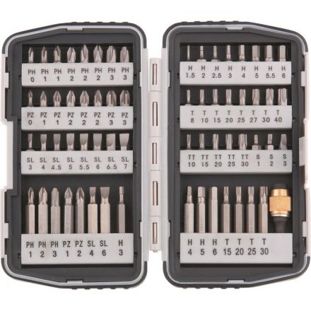 Набор бит , магнитный адаптер, CrV, пластиковый кейс, 64 шт. Matrix  11327