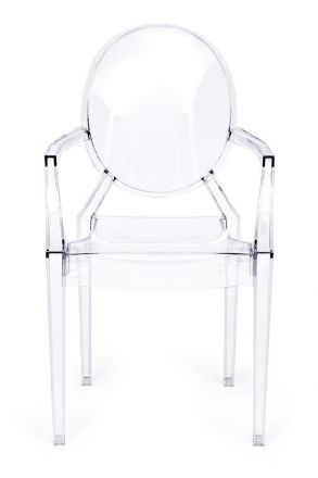 Кресло MEDALION (mod. 922) пластик, 56,5*53,2*92,5см, прозрачный