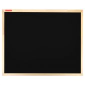Доска для мела магнитная 50х70 см, черная, деревянная рамка, BRAUBERG "Wood", 238803