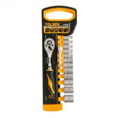 Набор головок торцевых с трещоткой 1/4, 4-14 мм, 14 предметов TOLSEN