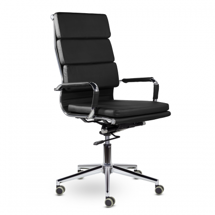 Кресло СН-303 Кайман Трио В хром soft2 Ср S-0401 (черный) Кресло СН-303 Кайман Трио В хром soft2 Ср S-0401 (черный)