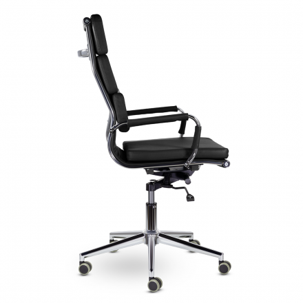 Кресло СН-303 Кайман Трио В хром soft2 Ср S-0401 (черный) Кресло СН-303 Кайман Трио В хром soft2 Ср S-0401 (черный)