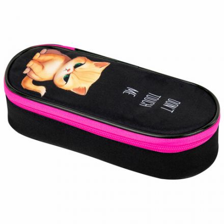 Пенал-футляр BRAUBERG, 1 отделение, органайзер, полиэстер, 22x9х5 см, "Angry kitty", 273566 Пенал-футляр BRAUBERG, 1 отделение, органайзер, полиэстер, 22x9х5 см, "Angry kitty", 273566
