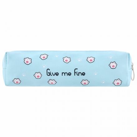 Пенал мягкий ПИФАГОР, 1 отделение, ПВХ, ассорти "Pawesome", 20х6х4 см, 273822