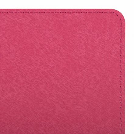 Бизнес-тетрадь на гребне А5 148x218 мм, BRAUBERG "Office PRO", под кожу, клетка, 80 л., розовая, 111042