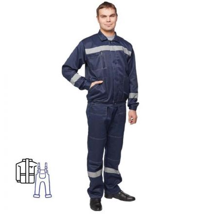 Костюм рабочий летний муж. л22-КПК т-син. (р.60-62) 170-176