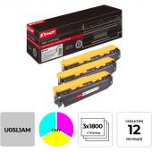 Картридж лазерный Комус U0SL1AM CMY для HP LJ 200 MFP M276n (3шт/уп.)