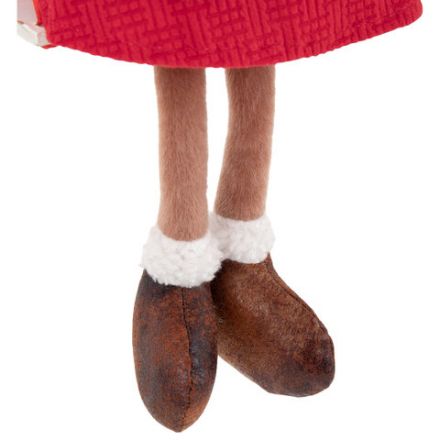 Украшение новогоднее интерьерное 40 см "Оленёнок на качелях", полиэстер, ЗОЛОТАЯ СКАЗКА, 592506