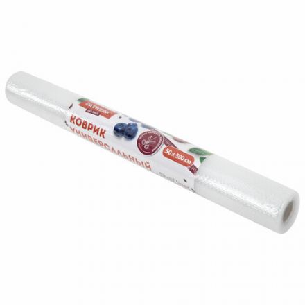 Коврик универсальный в рулоне 50х300 см для холодильника, кухонных ящиков, под обувь, DASWERK (ДАСВЕРК), 609607