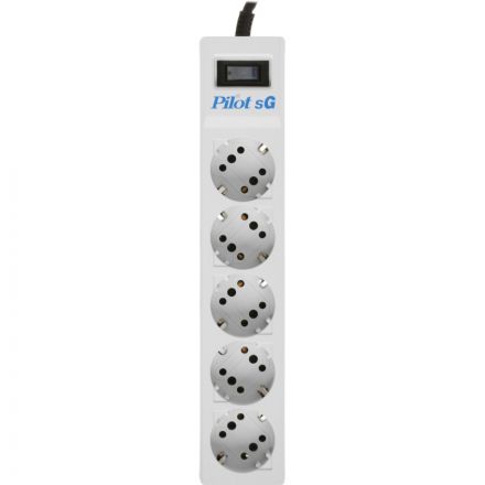 Сетевой фильтр PILOT sG (5р/1,8м/10А/серый)