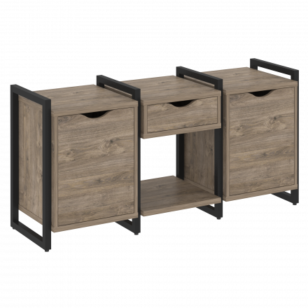 Loft Тумба на регулируемых опорах наборная. Вариант №7 VR.L-TN-7.O Тиквуд тёмный/Чёрный металл 1440*460*719 Loft Тумба на регулируемых опорах наборная. Вариант №7 VR.L-TN-7.O Тиквуд тёмный/Чёрный металл 1440*460*719