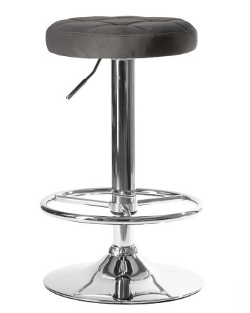 Набор 2 шт Табурет барный DOBRIN BRUNO, серый велюр (MJ9-75)