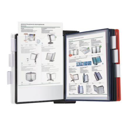 Демосистема настенная, регулируемый угол наклона, 10 цветных панелей А4, черная, BRAUBERG "SOLID", 236720 Демосистема настенная, регулируемый угол наклона, 10 цветных панелей А4, черная, BRAUBERG "SOLID", 236720