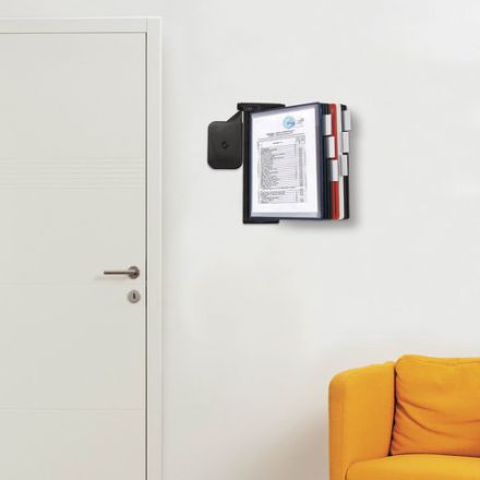 Демосистема настенная, регулируемый угол наклона, 10 цветных панелей А4, черная, BRAUBERG "SOLID", 236720 Демосистема настенная, регулируемый угол наклона, 10 цветных панелей А4, черная, BRAUBERG "SOLID", 236720