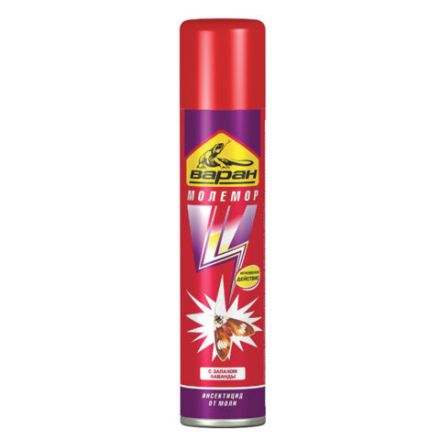 Средство инсектицидное от моли 180 мл, ВАРАН "Молемор", СИБИАР, 5-03.02.003.12 Средство инсектицидное от моли 180 мл, ВАРАН "Молемор", СИБИАР, 5-03.02.003.12