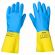 Перчатки латексно-неопреновые SCAFFA "Спектр", КЩС-1, хлопчатобумажное напыление, размер 9, L (большой), 00-01017727