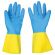 Перчатки латексно-неопреновые SCAFFA "Спектр", КЩС-1, хлопчатобумажное напыление, размер 9, L (большой), 00-01017727