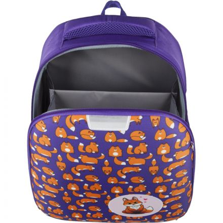 Ранец №1School Light Лисички 1 отд., эргоном. спинка   