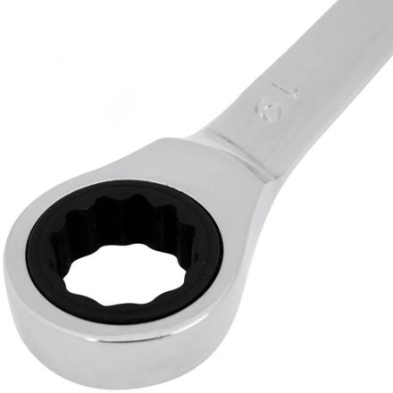 Ключ комбинированный трещоточный 19мм, CrV, зеркальн. хром REXANT 12-5813-1