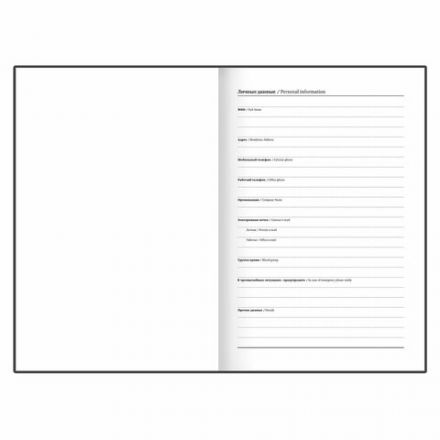 Ежедневник недатированный А5 145х215 мм BRAUBERG бумвинил, 160 л., синий, 123327