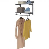 Комплект гардеробной cистемы ПРАКТИК Home Basic G60S графит