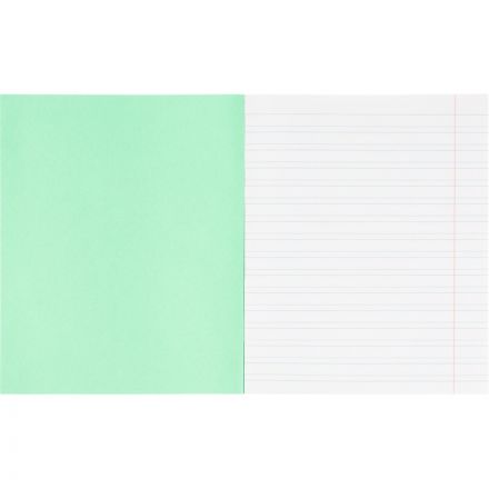Тетрадь  в зеленом офсете 12 л.,узкая линия уп. по 20 шт.,100% белизна