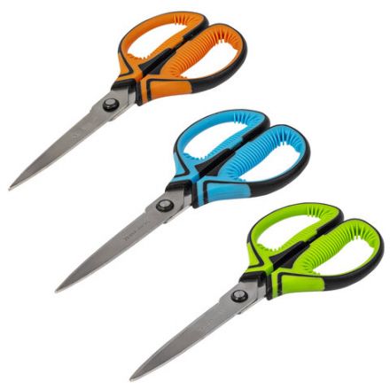 Ножницы BRAUBERG "ULTRA COLOR", 190 мм, ассорти, резиновые ребристые вставки, 237456 Ножницы BRAUBERG "ULTRA COLOR", 190 мм, ассорти, резиновые ребристые вставки, 237456